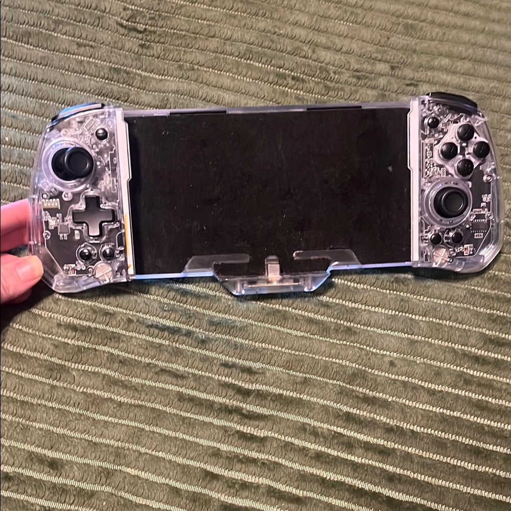 Transparent LED Gaming Controller for switch 1 and OLED